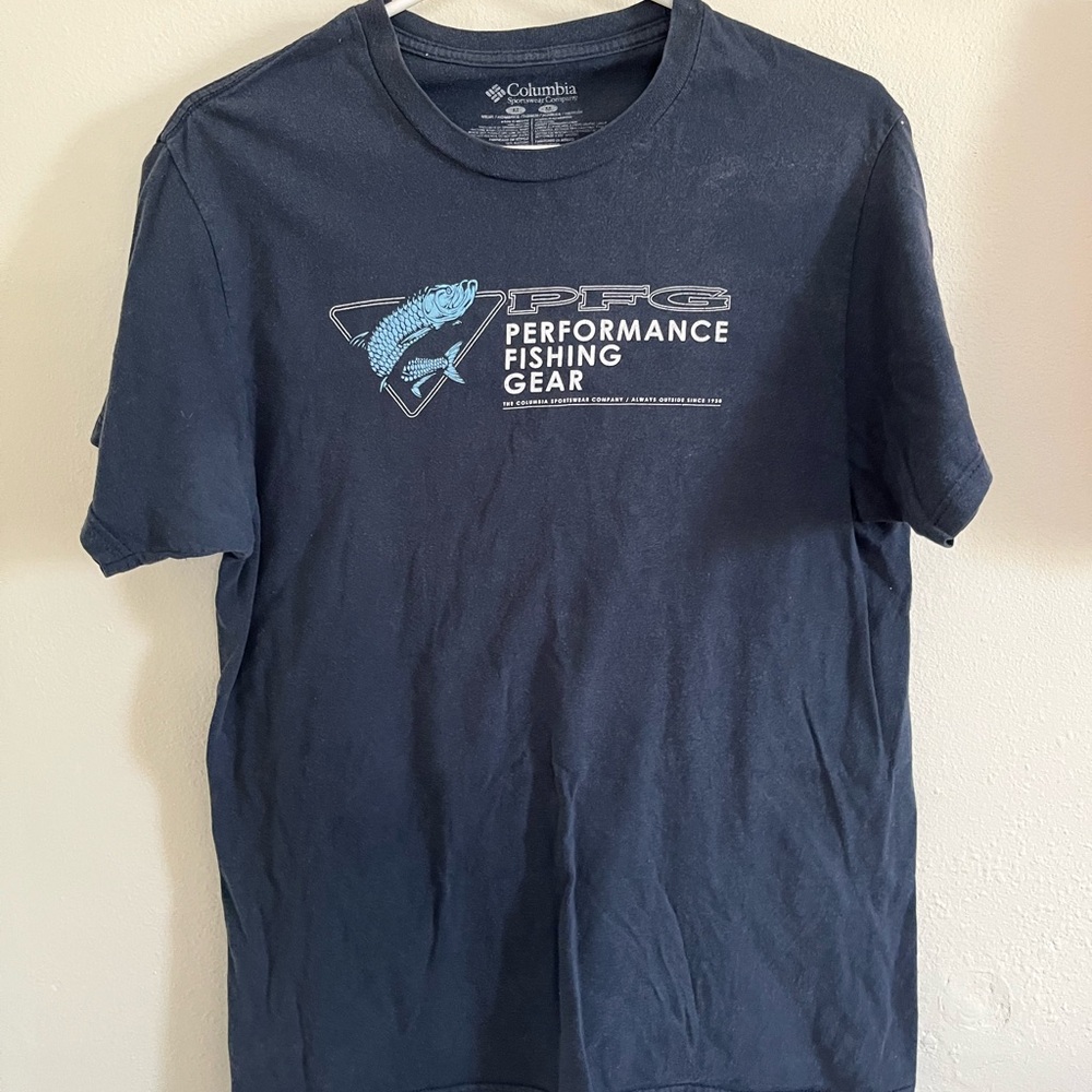 Columbia Men's Dark Blue PFG Short Sleeve Tee